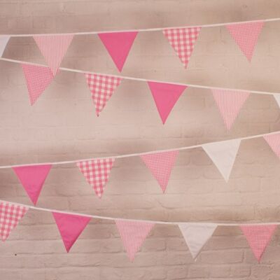 Pink Bunting - 100% Cotton - 5 metres