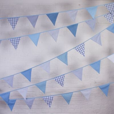 Blue Bunting - 100% Cotton - 5 metres