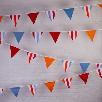 Garden Party Bunting - 100% Cotton - 5 metres