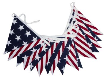 Bruant américain 'Stars and Stripes' - 100 % coton - 5 mètres 2