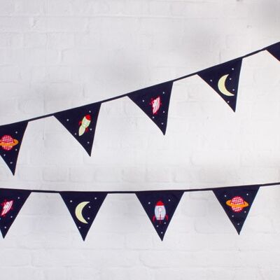 Rockets and Aliens Bunting - 100% Cotton - 5 metres