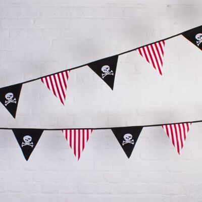 Banderín pirata 'Jolly Roger' - 100% algodón - 5 metros