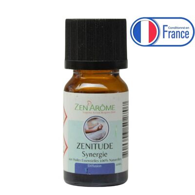Synergie d'huiles essentielles - Zenitude - 10 ml - Utilisation pour la Diffusion - Conditionnée en France