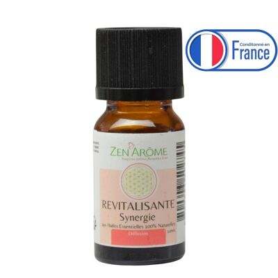 Synergie d'huiles essentielles – Revitalisante - 10 ml - Utilisation pour la Diffusion - Conditionnée en France