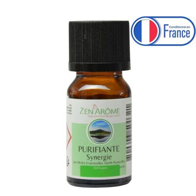 Synergie d'huiles essentielles - Purifiante - 10 ml - Utilisation pour la Diffusion - Conditionnée en France