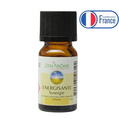 Synergie d'huiles essentielles – Energisante - 10 ml - Utilisation pour la Diffusion - Conditionnée en France