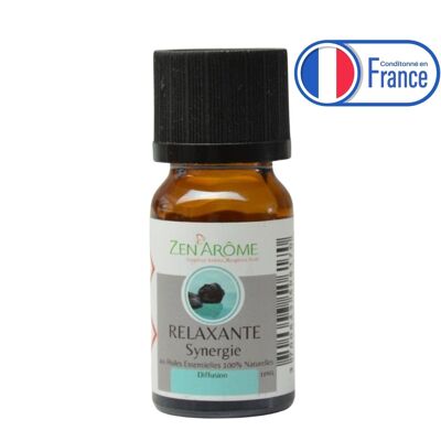 Synergie d'huiles essentielles – Relaxante - 10 ml - Utilisation pour la Diffusion - Conditionnée en France