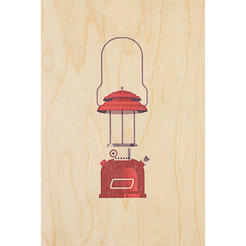 Carte postale en bois - into the wild petrole