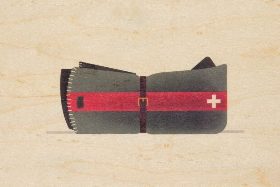 Carte postale en bois - into the wild swiss