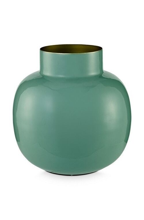 PIP - Mini vase métal rond Vert 10cm