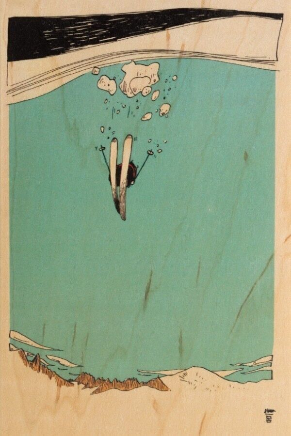 Wooden postcard - ride bar