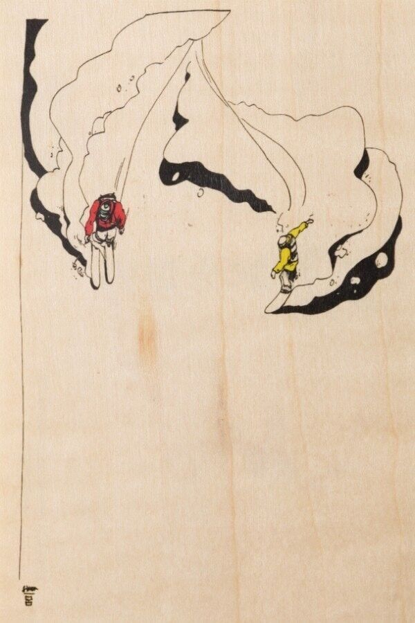 Wooden postcard - ride puff