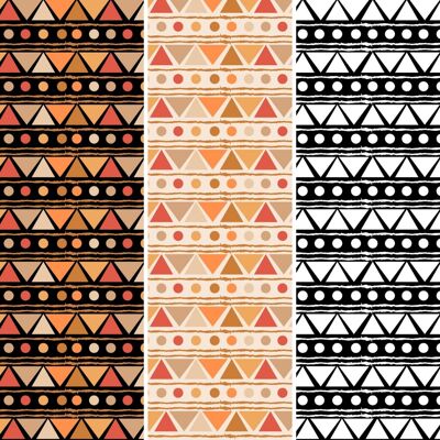 Papel de regalo de lujo - Colección Mali Sands - Papel de envolver | África, Impresión de tela de barro