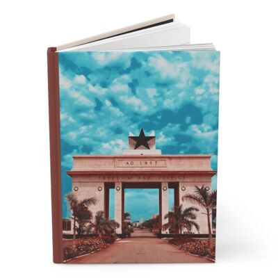 Cuaderno A5 - El legado de Nkrumah | Forrado, Tapa dura mate, Regalo, Ghana, Africano