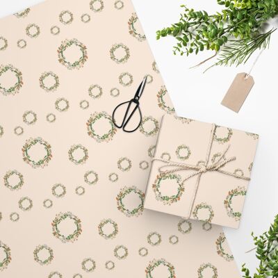 Luxury Gift Wrap – Advent Wreath – Wrapping Paper | Christmas, Easter, Craft, Scrapbook, Print, Unique
