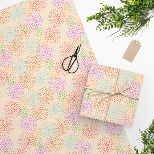 Luxury Gift Wrap – Fireworks – Wrapping Paper | Christmas, Birthday, Mothers, Fathers Day, Craft, Scrapbook, Journal