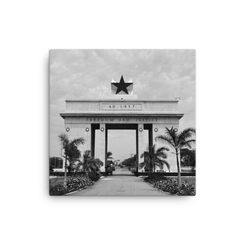 Photo Print Canvas – “Nkrumah’s Legacy, Mono” | Wall, Photography, Picture, Home Decor, African Inspired Art, Ghana