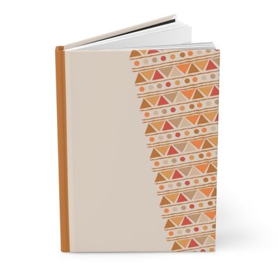 A5 Journal Notebook – Mali Sands | Lined, Hardback Matte, Gift, African Mud Cloth Style