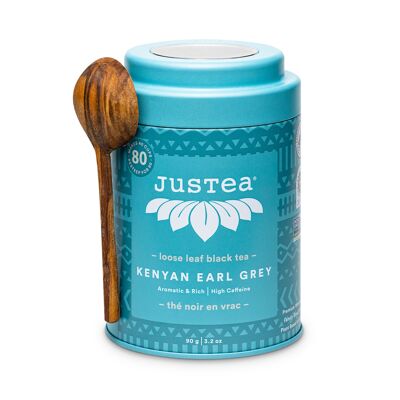 Kenia Earl Grey | JUSTA | 90 gramos | Té suelto | Sostenible | feria