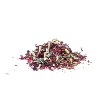 Petit hibiscus aux baies | JUSTEA | 90 grammes | Thé en vrac | Durable | commerce équitable 4
