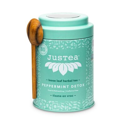 Desintoxicación de menta | JUSTA | 45 gramos | Té suelto | Sostenible | comercio justo