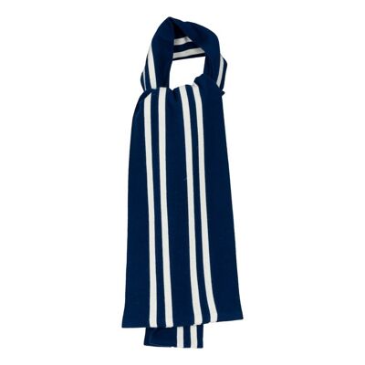 OXFOX Foulards Oxford - University College - Écharpe homme/femme/unisexe - Bleu foncé blanc - Toutes tailles