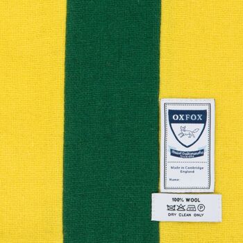 OXFOX Scarves Norwich - University College - Écharpe homme/femme/unisexe - Vert jaune - Toutes tailles 3