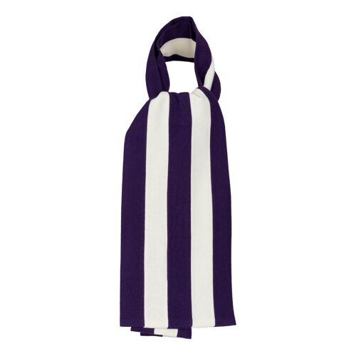 OXFOX Scarves Kings - University College - Men/Women/Unisex Scarf - Purple White - All Sizes