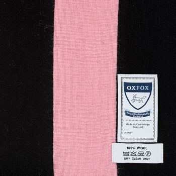 OXFOX Scarves Lady - University College - Écharpe femme/unisexe - Noir Rose - Toutes tailles 3