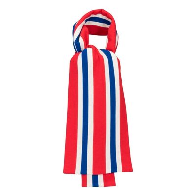 OXFOX Scarves Norway, Nordic Series - University College - Men/Women/Unisex Scarf - Red White Blue - All sizes