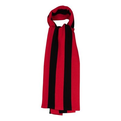 OXFOX Scarves Milan - University College - Men/Women/Unisex Scarf - Red Black - All sizes