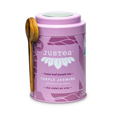 Purple Jasmine | JUSTEA | 90 grams | Loose tea | Sustainable | fair trade