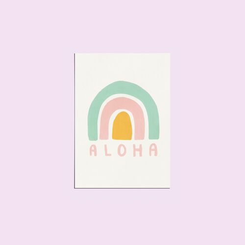 Illustration Rainbow Aloha A5