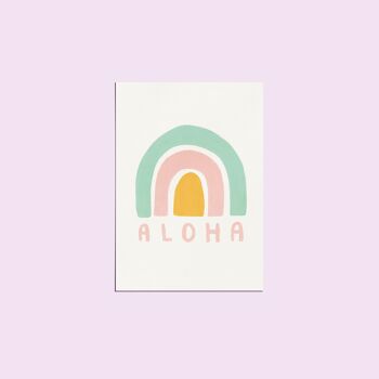 Illustration Rainbow Aloha A5