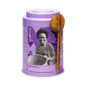 Chocolat violet | JUSTEA | 100 grammes | Thé en vrac | Durable | commerce équitable 2