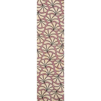 Wooden bookmarks - art deco white leaves