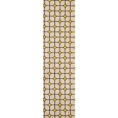Wooden bookmarks - art deco yellow crowns