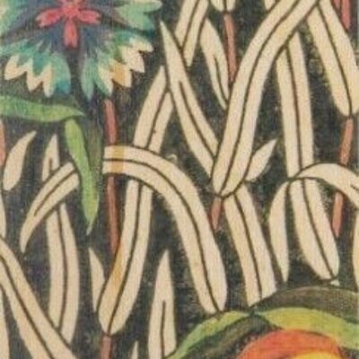 Marcapáginas de madera - toile de jouy buenas hierbas bis