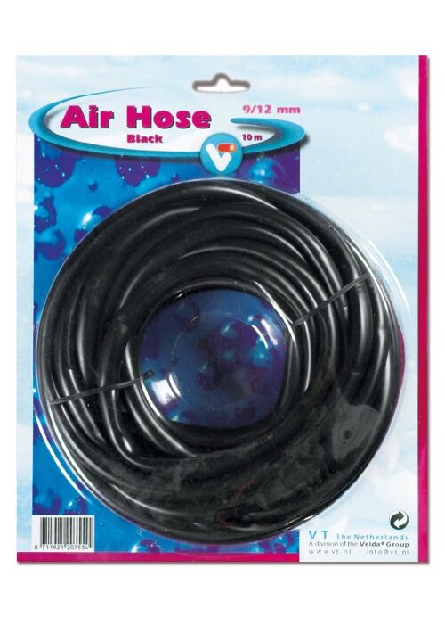 VT Air Hose Black 9/12 mm 10 m