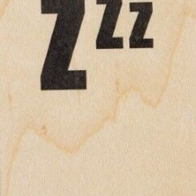 Marque-pages en bois - reading zzz