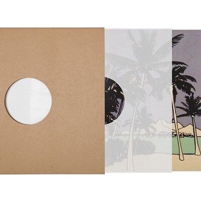 Wooden poster - holidays palm trees