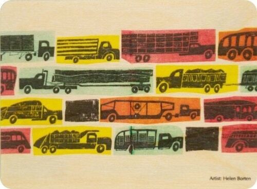 Carte en bois- kids traffic jam