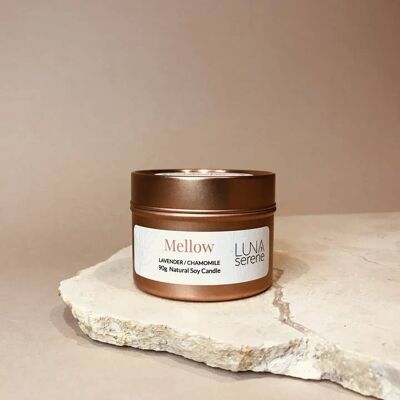 Mellow | Rose Gold Travel Tin Candle