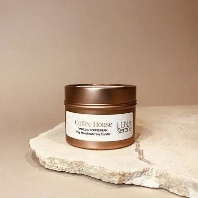 Coffee House | Rose Gold Travel Tin Candle