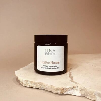 Coffee House Apothecary Jar | Soy Wax Candle - Small