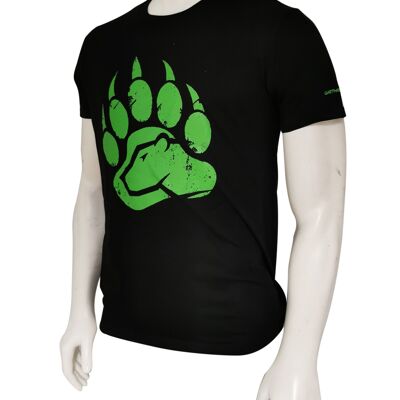 T-shirt BearClaw - Noir/Lime