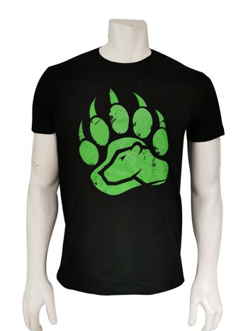 T-shirt BearClaw - Noir/Lime 2