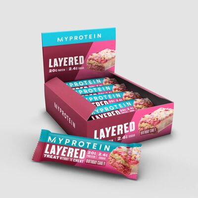 Layer Protein Bar x12 Box - TORTA DI COMPLEANNO!
