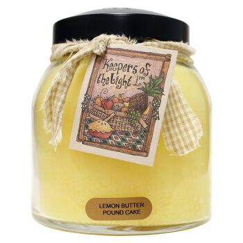 Bougie Kotl Papa Jar 34 oz - Gâteau quatre-quarts au beurre de citron 1