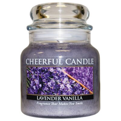 16Oz Cheerful Candle-Lavender Vanilla